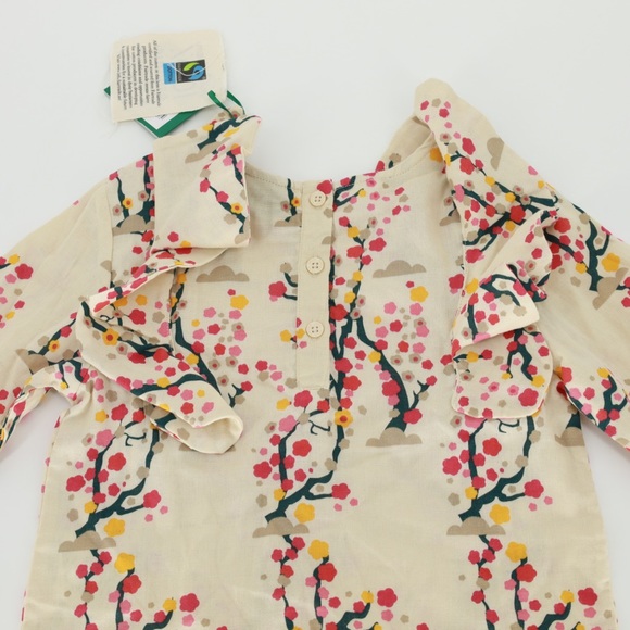 NWT LITTLE GREEN RADICALS WINTER BLOSSOM ‎ RUFFLE TOP - Picture 5 of 7